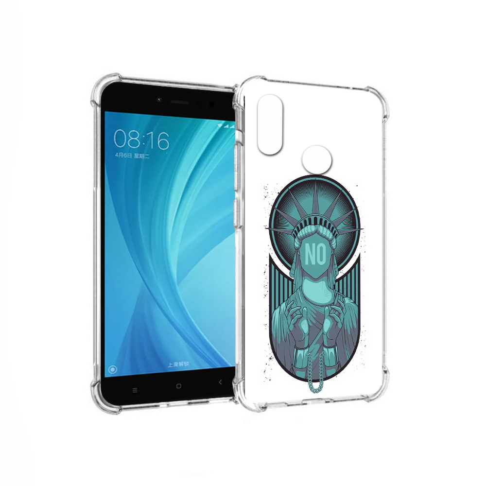 

Чехол MyPads Tocco для Xiaomi Redmi Note 5 статуя свободы зеленый (PT113434.311.623), Прозрачный, Tocco
