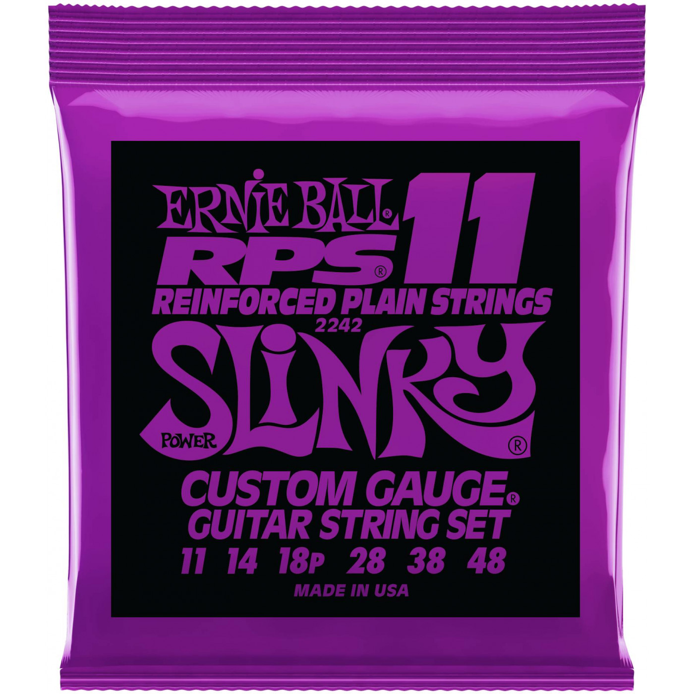 

Струны для электрогитары ERNIE BALL 2242 RPS Nickel Wound Slinky Power 11-48