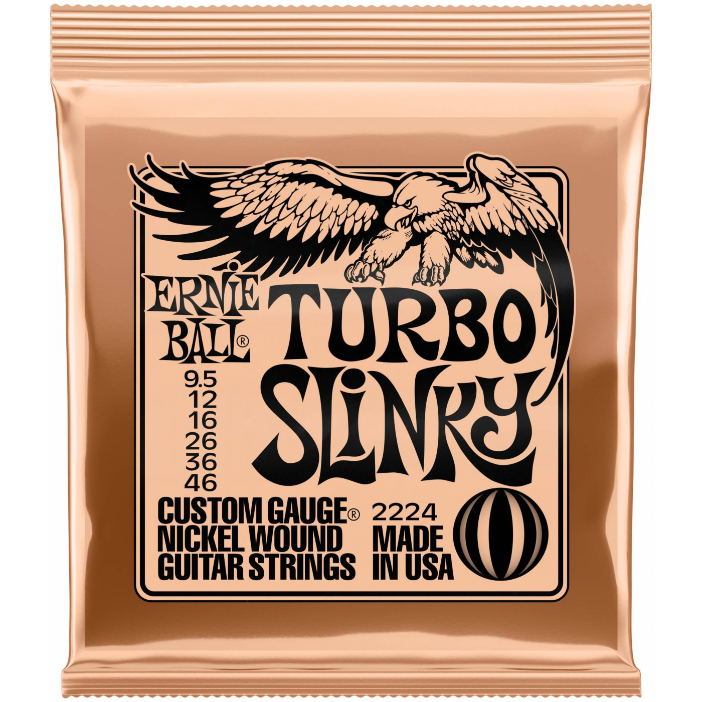 

Струны для электрогитары ERNIE BALL 2224 Nickel Wound Slinky Turbo 9.5-46