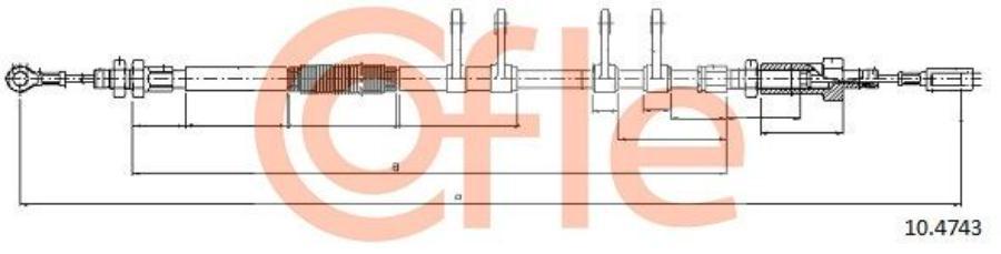 

Трос стояночного тормоза передн CITROEN JUMPER (III) all 40mod p.4035 06-