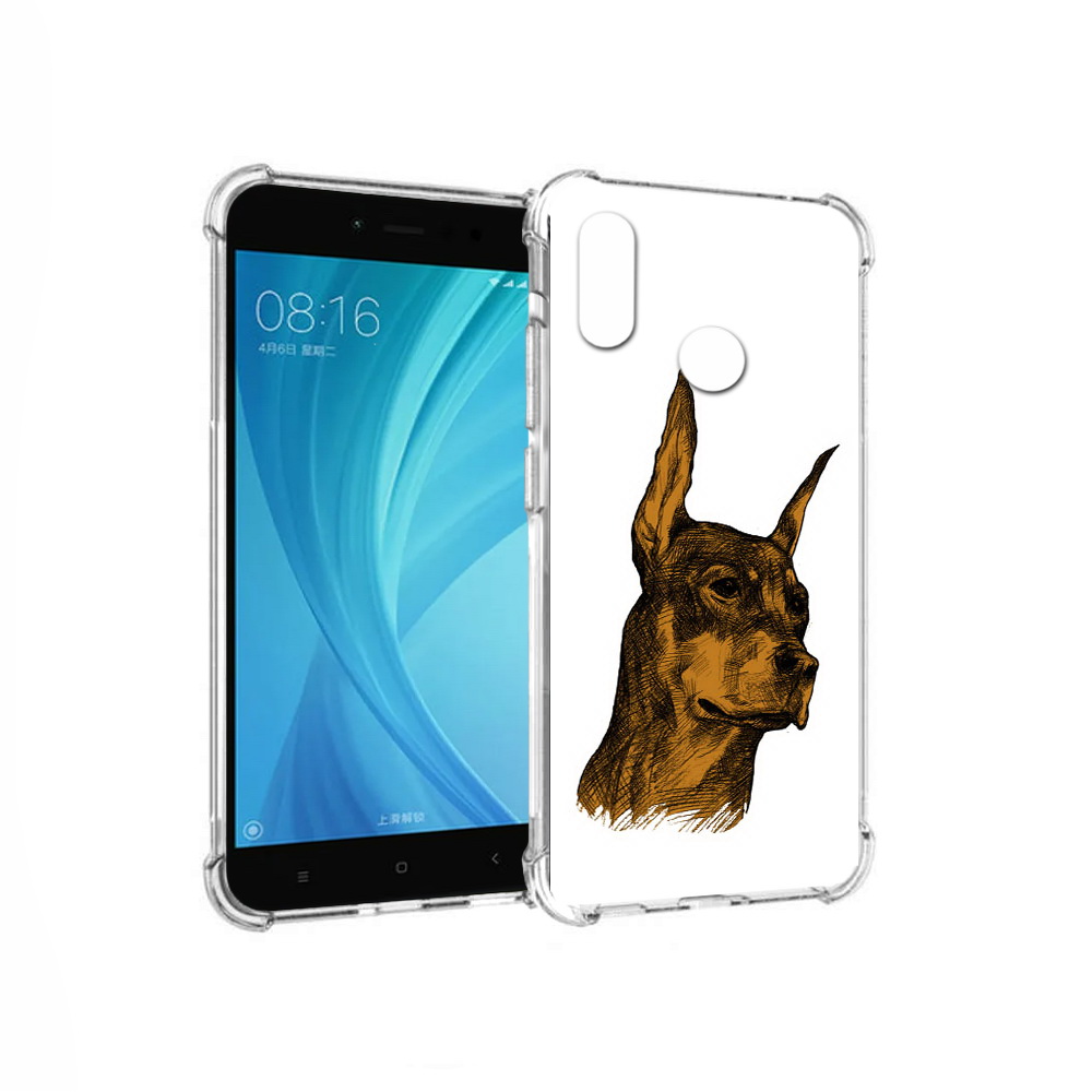 

Чехол MyPads Tocco для Xiaomi Redmi Note 5 скетч доберман (PT113434.311.605), Прозрачный, Tocco
