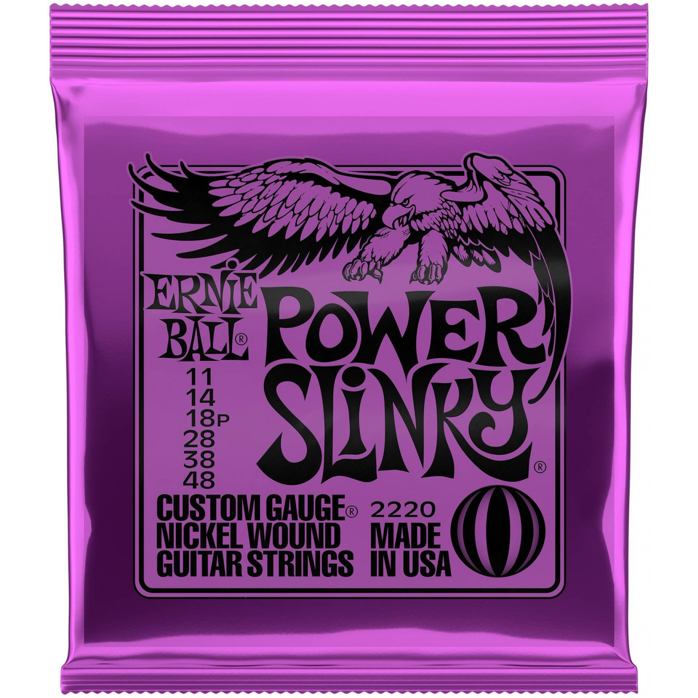 

Струны для электрогитары ERNIE BALL 2220 Nickel Wound Slinky Power 11-48