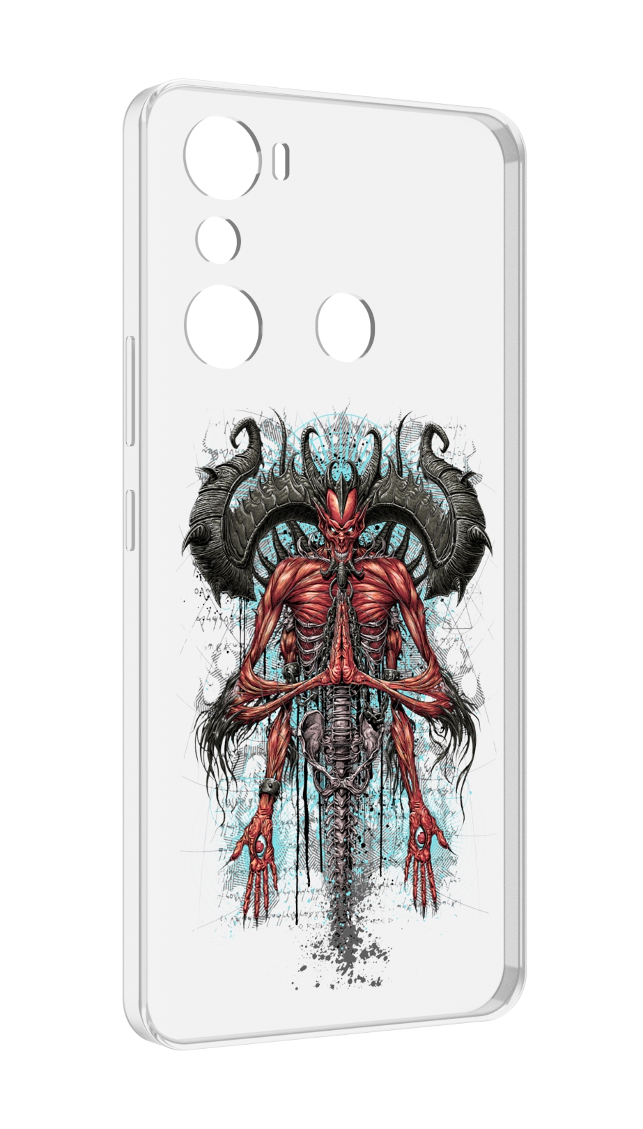 

Чехол MyPads дьявол для Infinix Hot 20i, Прозрачный, Tocco