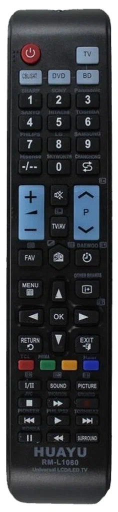 

Пульт универсальный для Samsung RM-L1080 4 в 1
