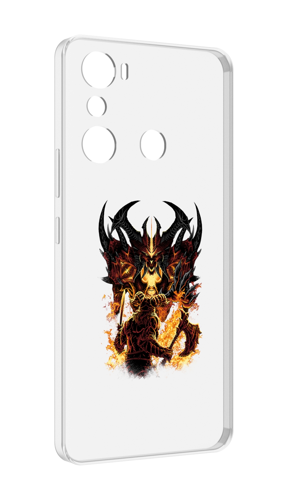 

Чехол MyPads демон shadow fiend для Infinix Hot 20i, Прозрачный, Tocco