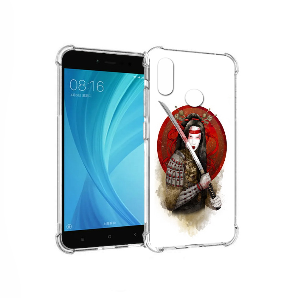 

Чехол MyPads Tocco для Xiaomi Redmi Note 5 рисованная девушка с катаной (PT113434.311.580), Прозрачный, Tocco