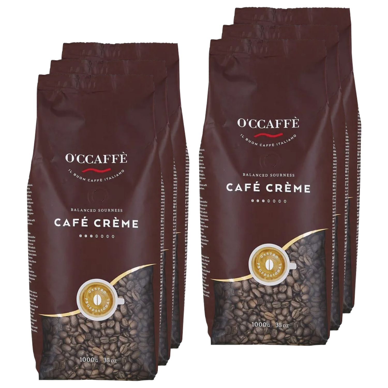 Кофе в зернах O'ccaffe Cafe Creme Professional, 6 кг