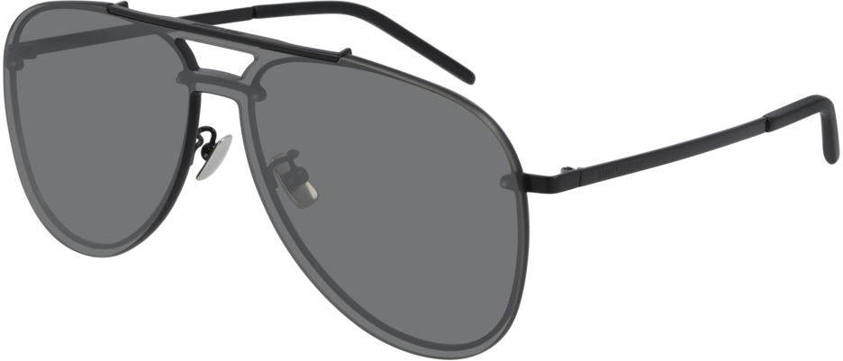 

Солнцезащитные очки SAINT LAURENT CLASSIC 11 MASK 003 black/grey silver mirror, CLASSIC 11 MASK 003
