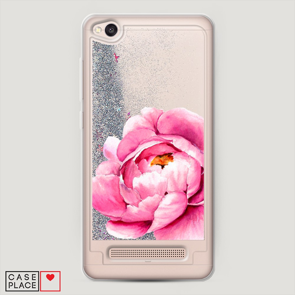 

Жидкий чехол с блестками "Прекрасный пион" на Xiaomi Redmi 4A, 31391-1