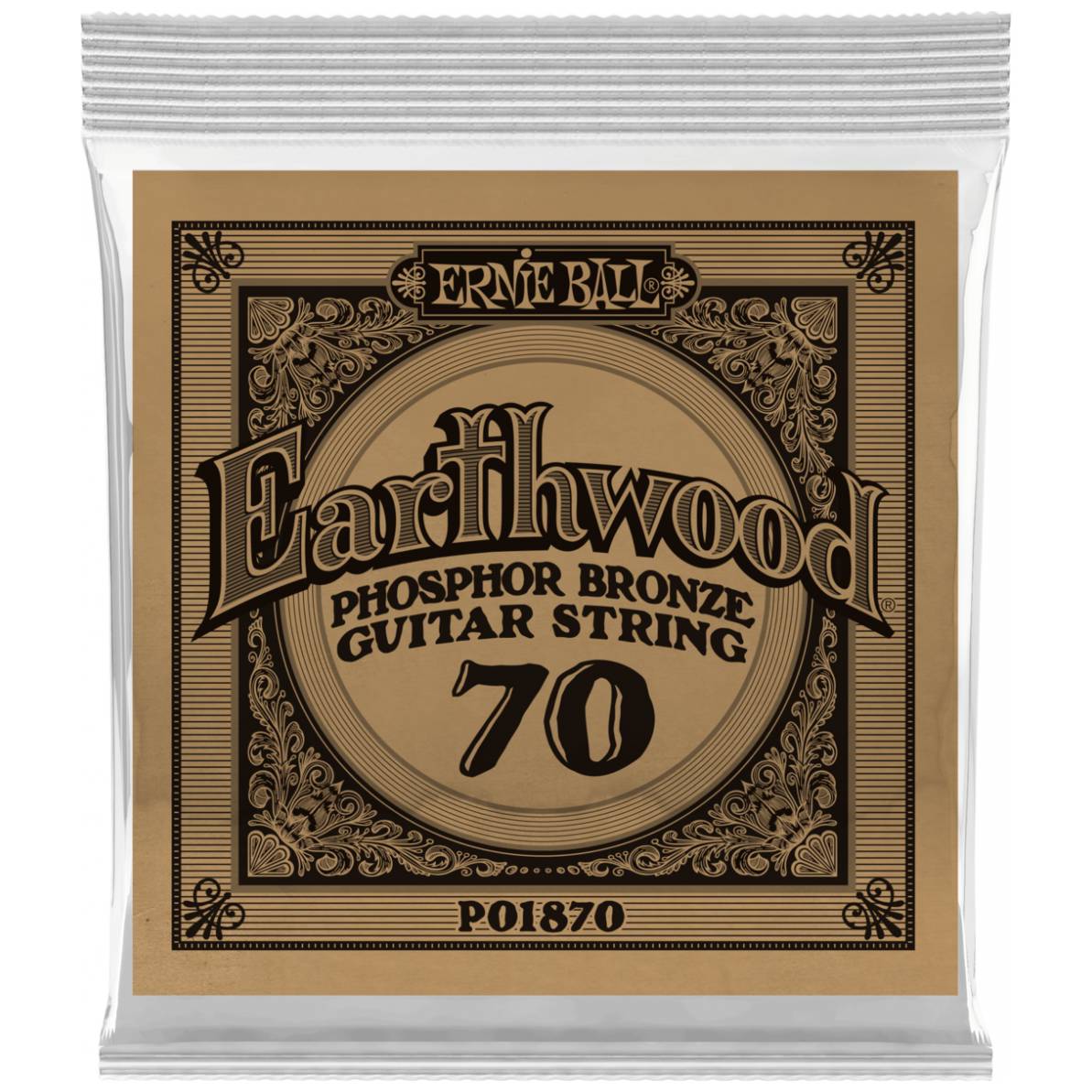 

Струна одиночная для акустической гитары ERNIE BALL 1870 Earthwood Phosphor Bronze .070