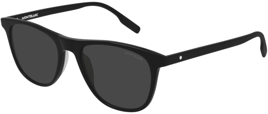фото Солнцезащитные очки montblanc mb0150s 001 black/grey mont blanc