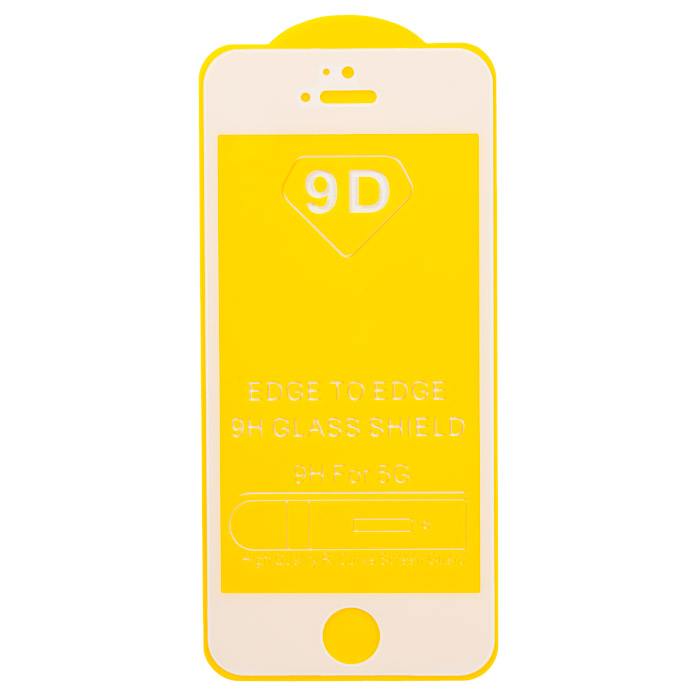 

Защитное стекло RocknParts 3D/5D/9D/11D для iPhone 5, 5S, SE, 5C, белый