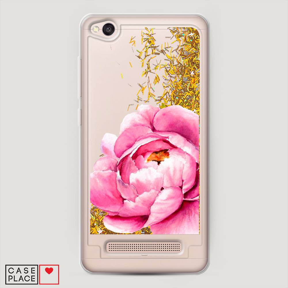 

Жидкий чехол с блестками "Прекрасный пион" на Xiaomi Redmi 4A, 31390-1