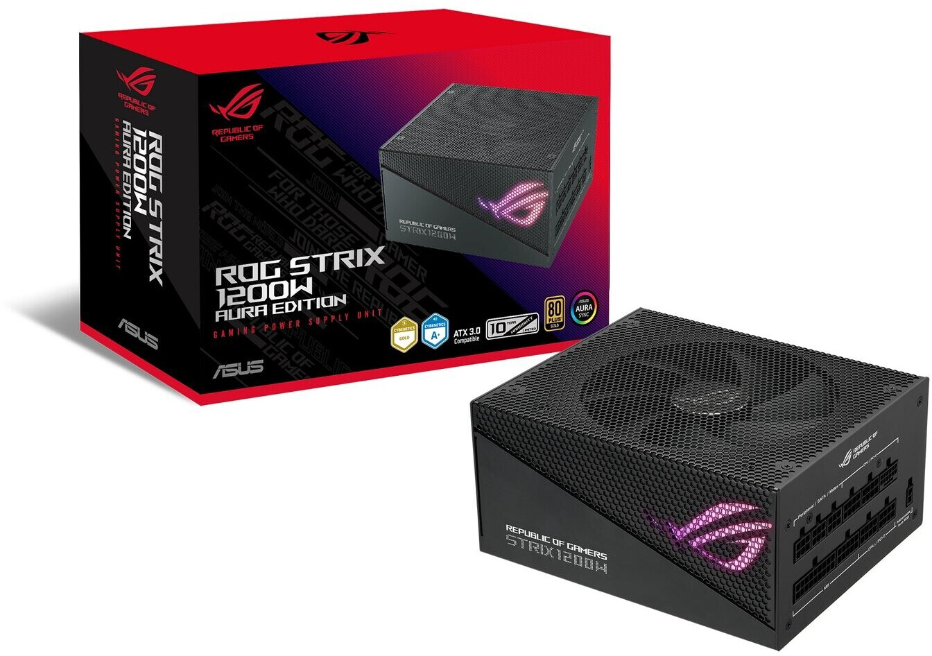 

Блок питания ASUS ROG LOKI 1200G AURA GAMING 1200W (90YE00P0-B0NA00), Чёрный, ROG LOKI 1200G AURA GAMING