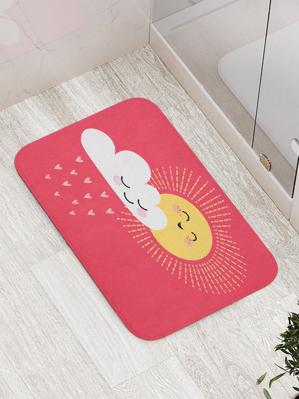

Коврик противоскользящий для ванной, сауны, бассейна, 77х52 см bath_69068 JoyArty