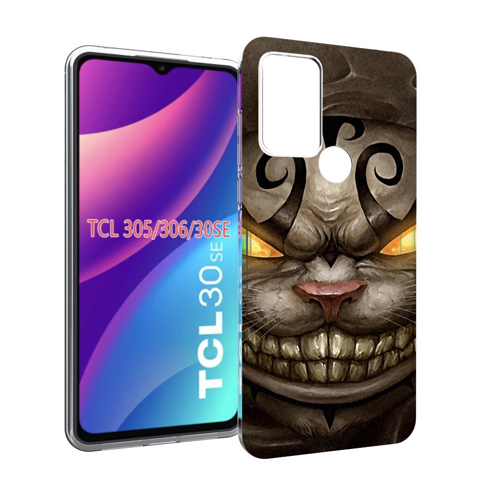 

Чехол MyPads злой котик с желтыми глазами для TCL 30SE/305/306/30E, Tocco