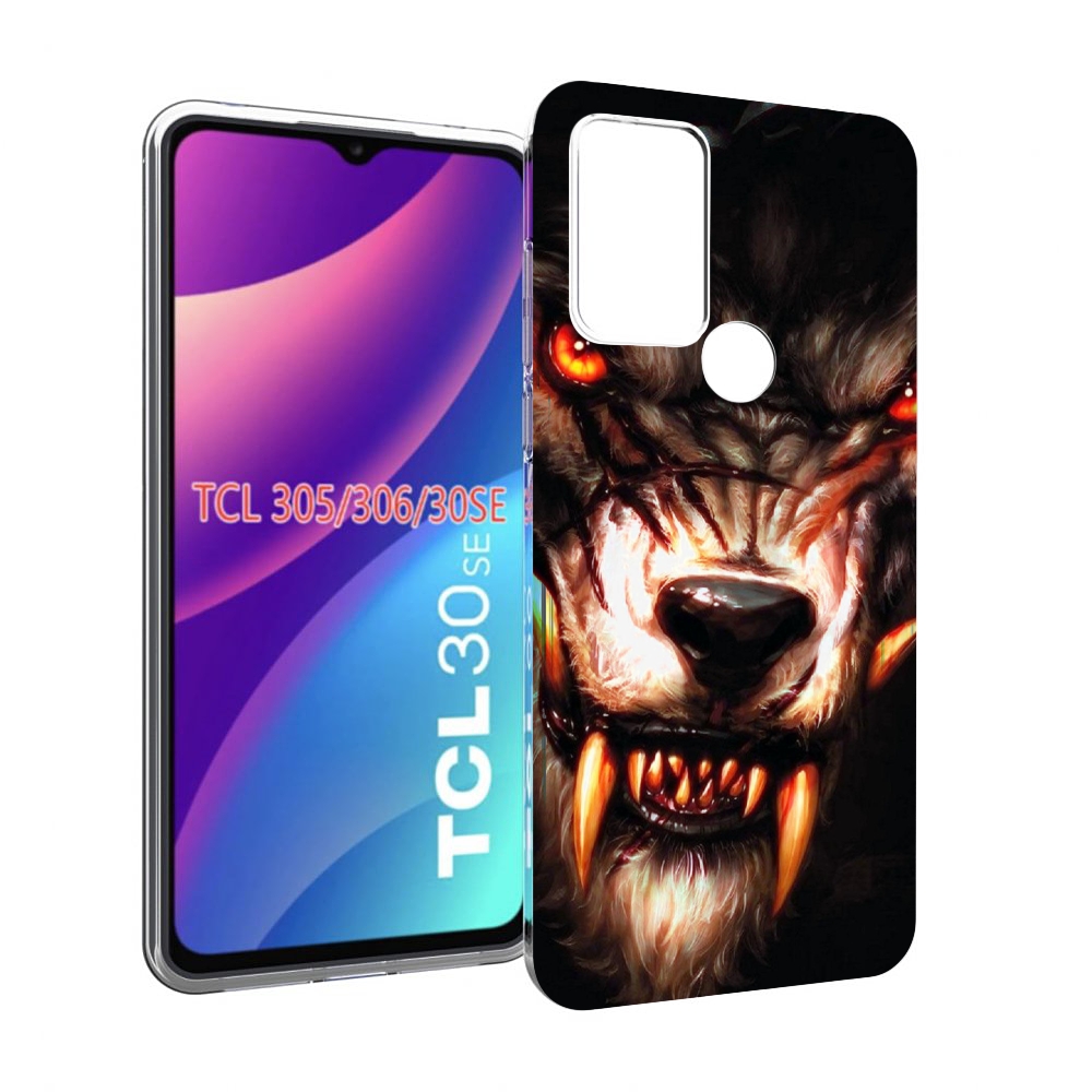 

Чехол MyPads злой голодный волк мужской для TCL 30SE/305/306/30E, Tocco