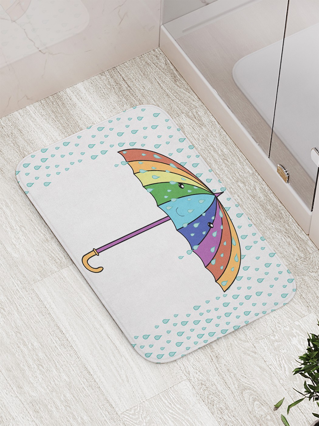 

Коврик противоскользящий для ванной, сауны, бассейна, 77х52 см bath_69056 JoyArty