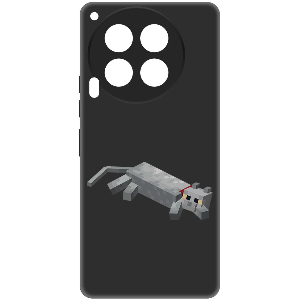 

Чехол-накладка Krutoff Soft Case Minecraft-Кошка для TECNO Camon 30 5G черный