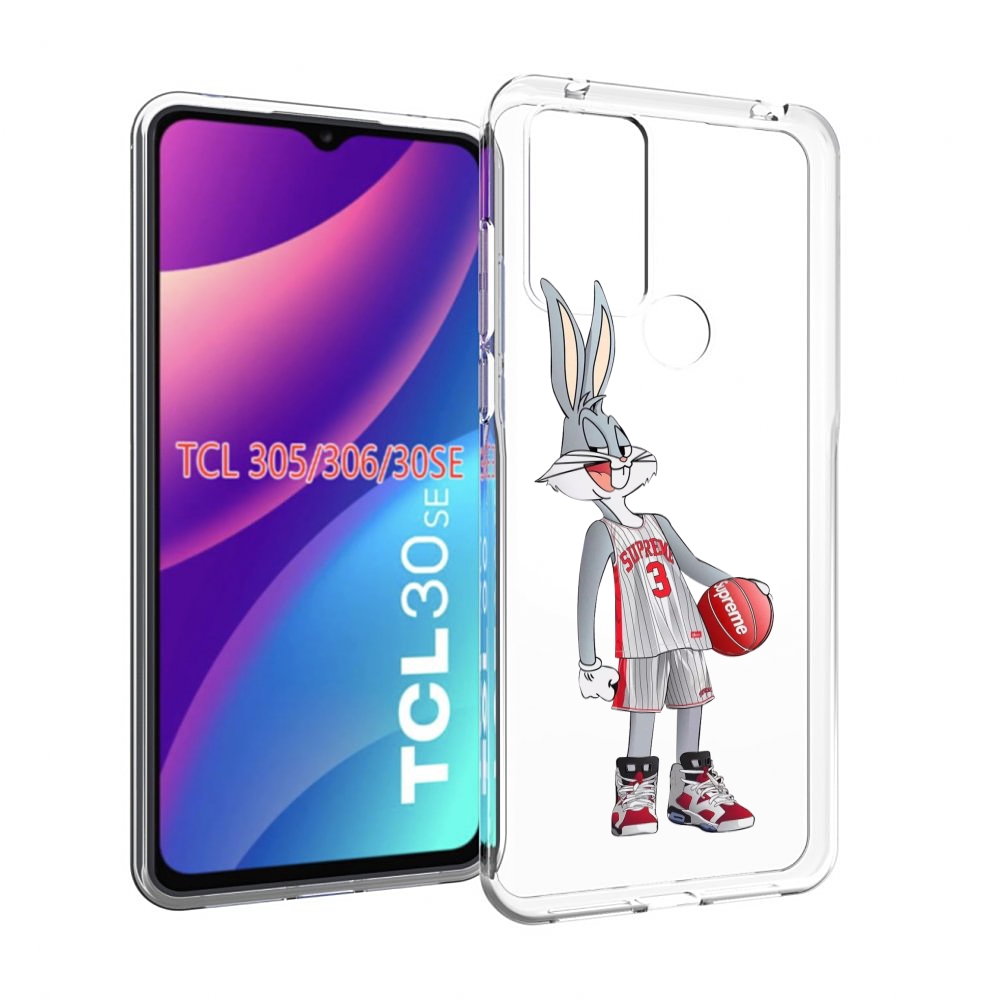 

Чехол MyPads заяц-баскетболист женский для TCL 30SE/305/306/30E, Tocco
