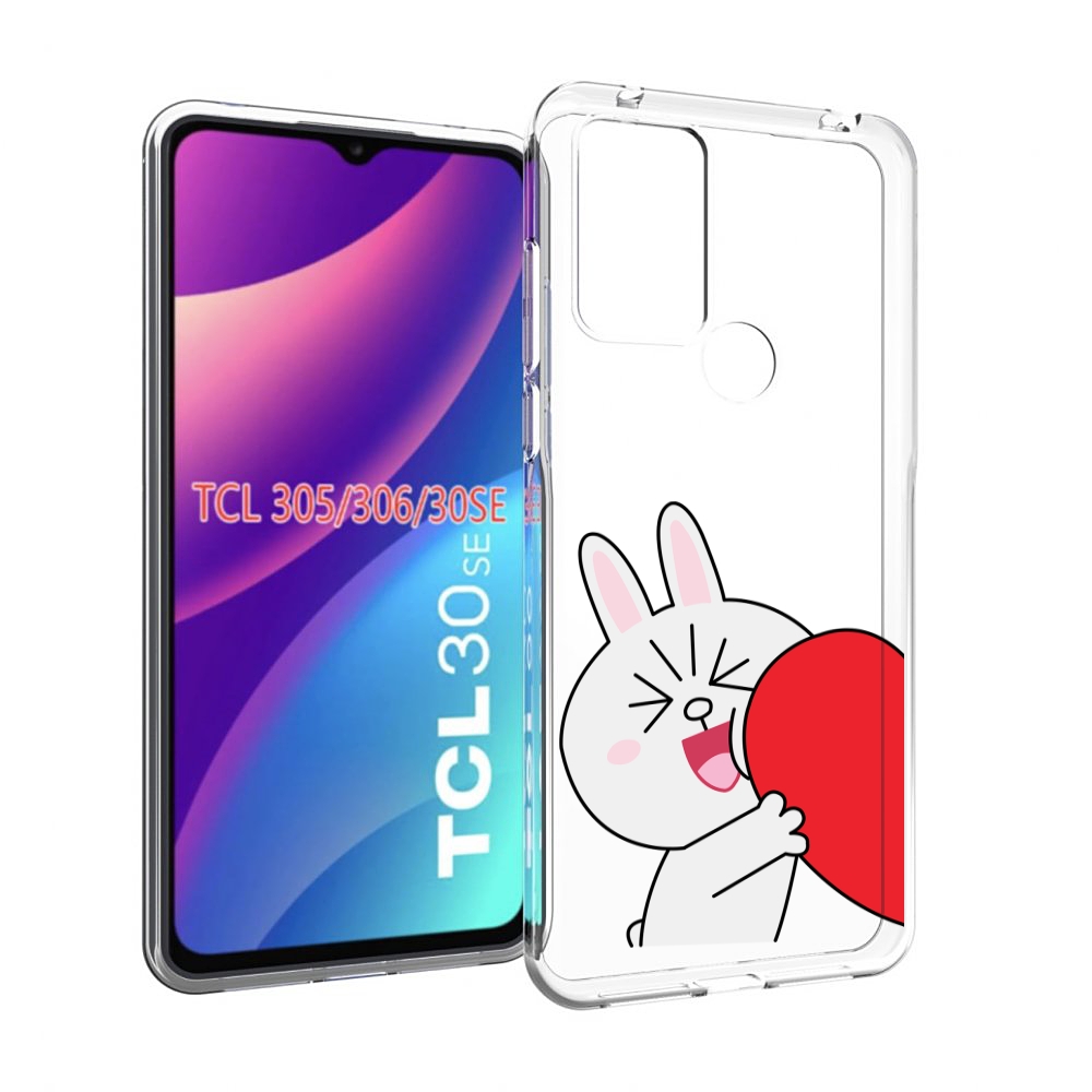 

Чехол MyPads зайчик-с-полуседрцем для TCL 30SE/305/306/30E, Tocco