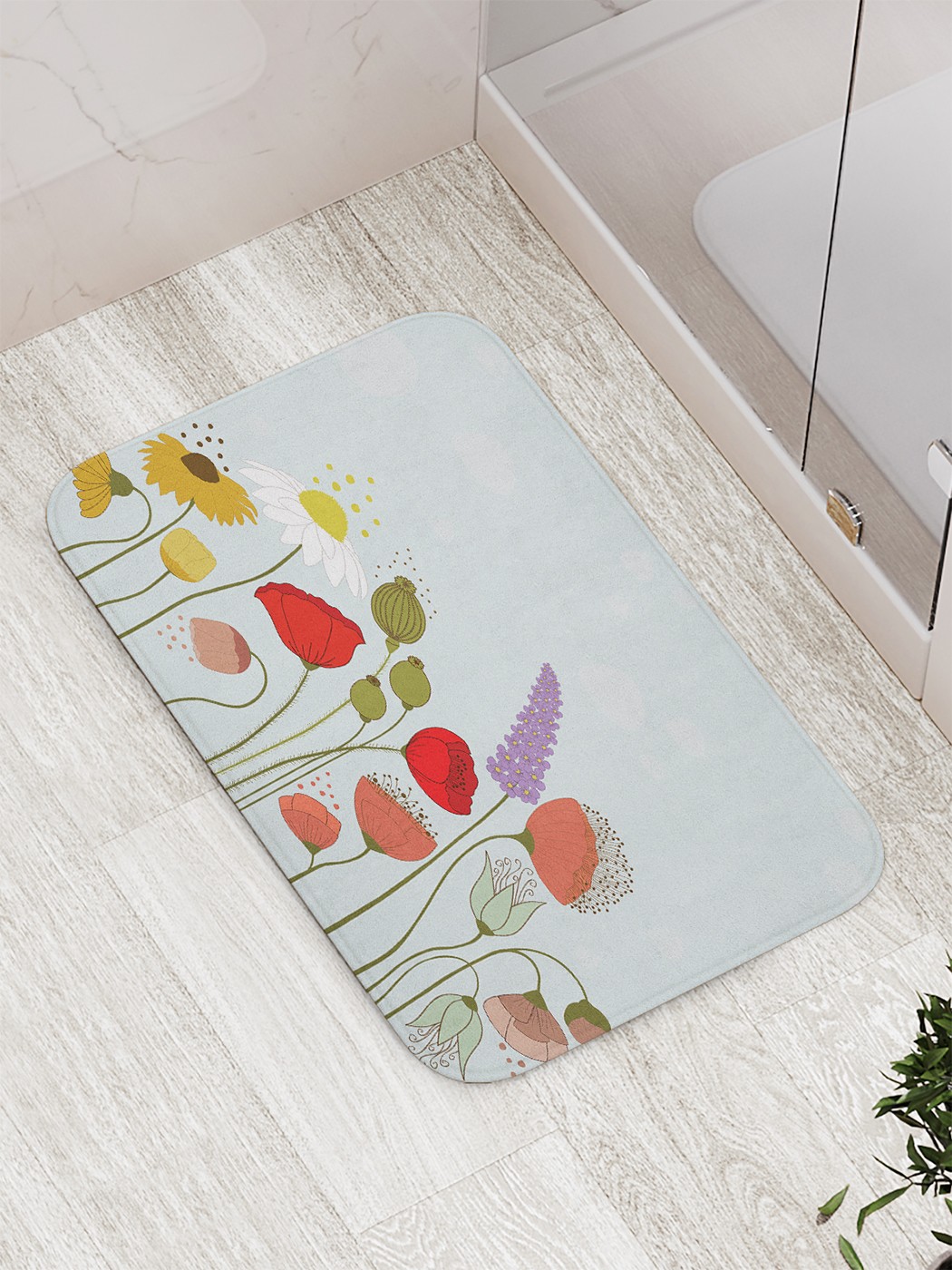 

Коврик противоскользящий для ванной, сауны, бассейна, 77х52 см bath_68974 JoyArty