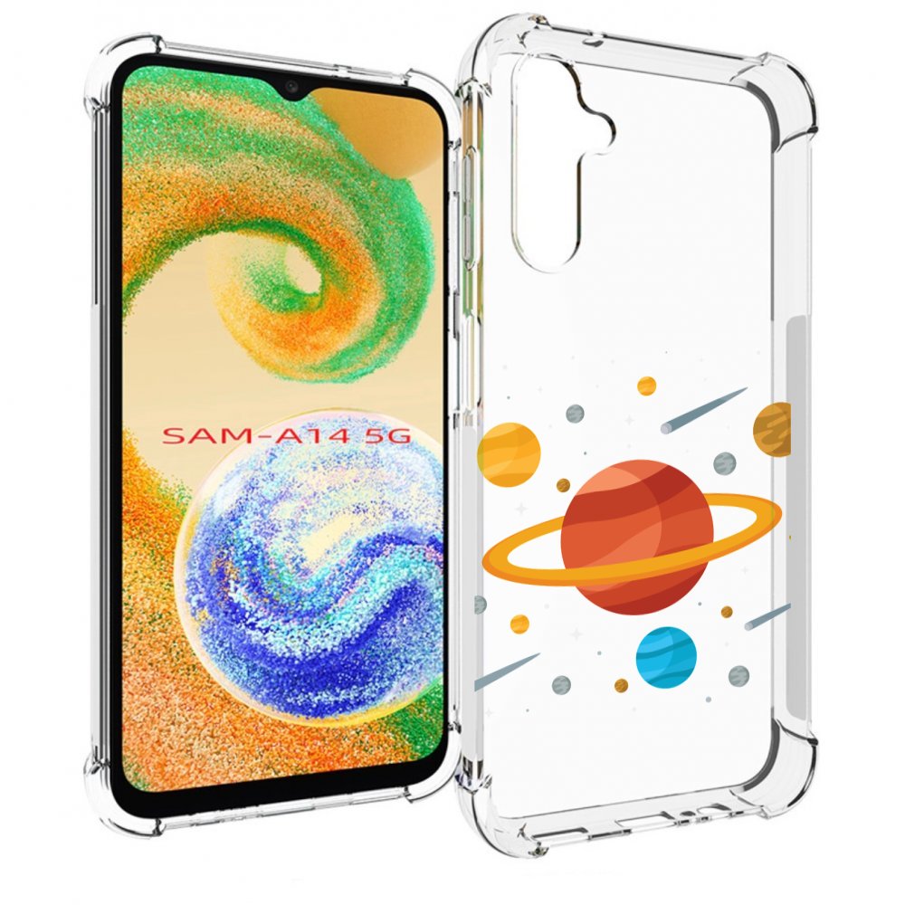 

Чехол MyPads Планета-Сатурн для Samsung Galaxy A14 5G, Прозрачный, Tocco