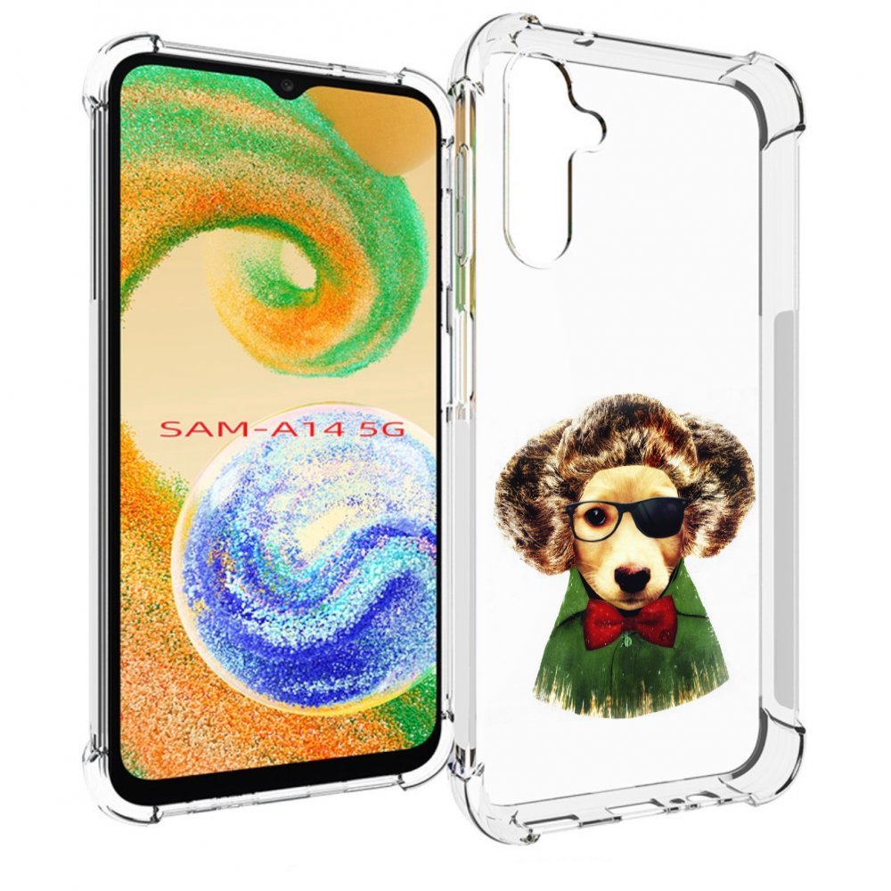 

Чехол MyPads Пес в бабочке для Samsung Galaxy A14 5G, Прозрачный, Tocco