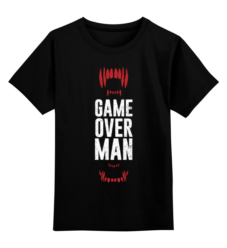 

Детская футболка Printio Game over игра окончена цв.черный р.116, 0000000723756