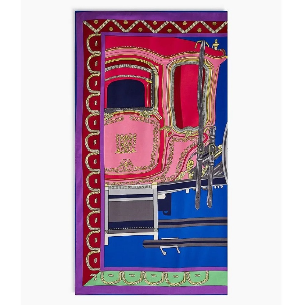 

Палантин женский Rosedena Карета 2 синий, 140х140 см, Карета 2