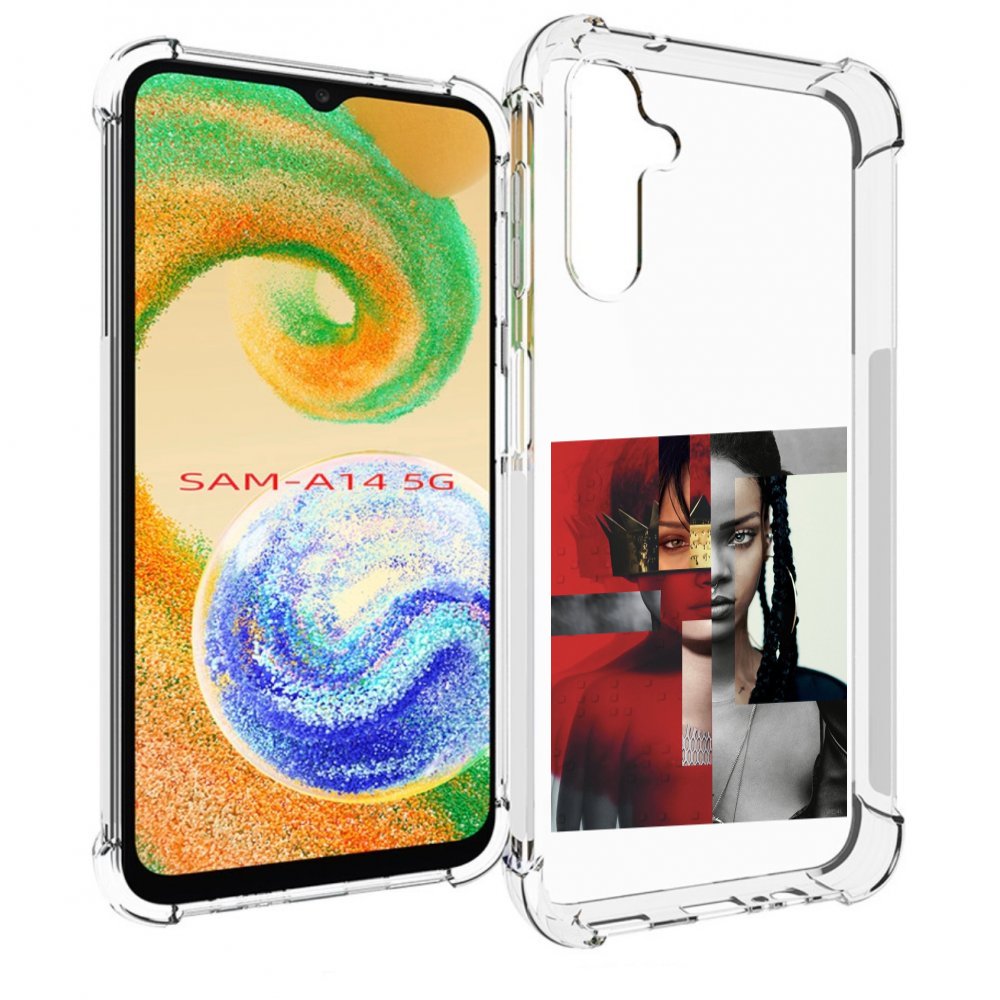 

Чехол MyPads Обложка-Рианна для Samsung Galaxy A14 5G, Прозрачный, Tocco