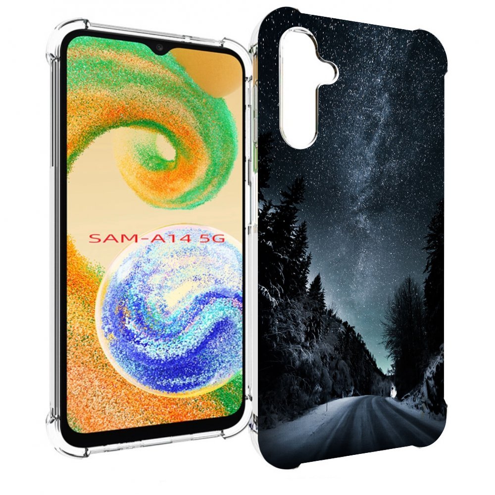

Чехол MyPads Ночной-лес для Samsung Galaxy A14 5G, Прозрачный, Tocco