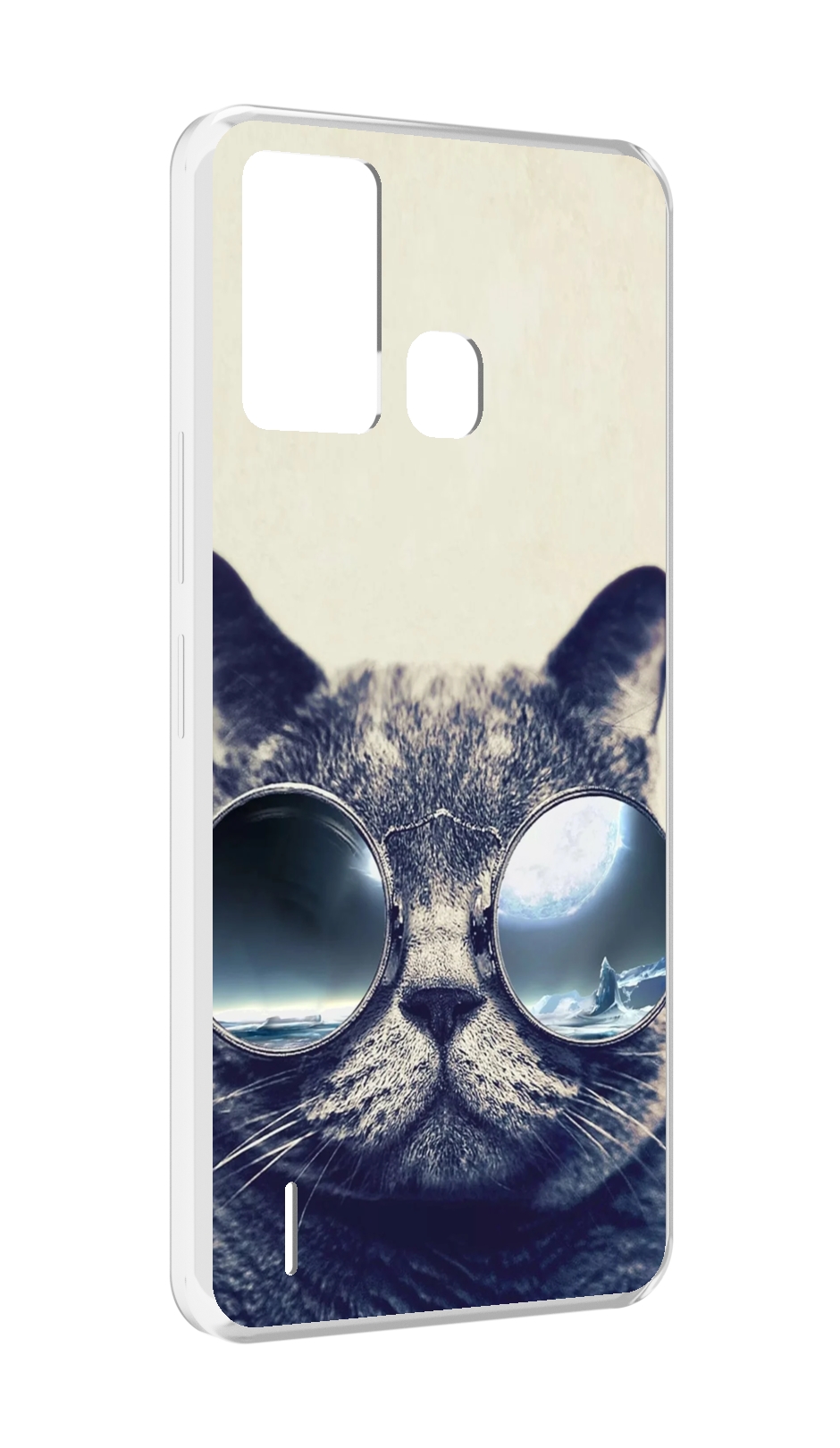 

Чехол MyPads Кот-в-очках-2 для ITEL S16 / ITEL Vision 1 Pro, Прозрачный, Tocco