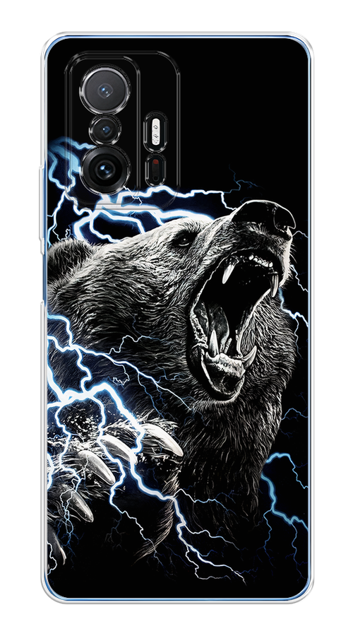 

Чехол на Xiaomi Mi 11T/11T Pro "Гроза и медведь", Черный;серый;серебристый, 311250-1