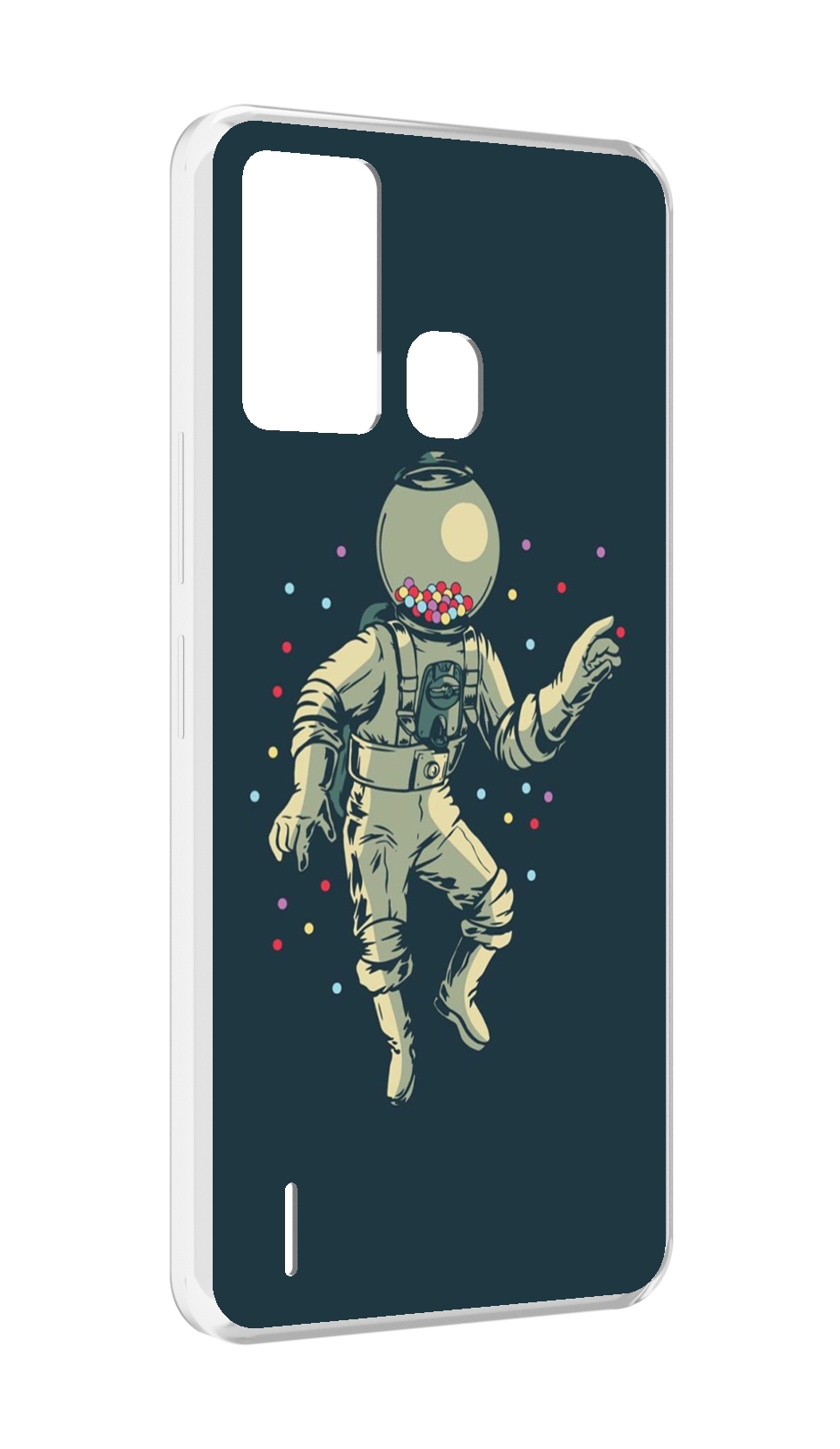 

Чехол MyPads Космонавт для ITEL S16 / ITEL Vision 1 Pro, Прозрачный, Tocco