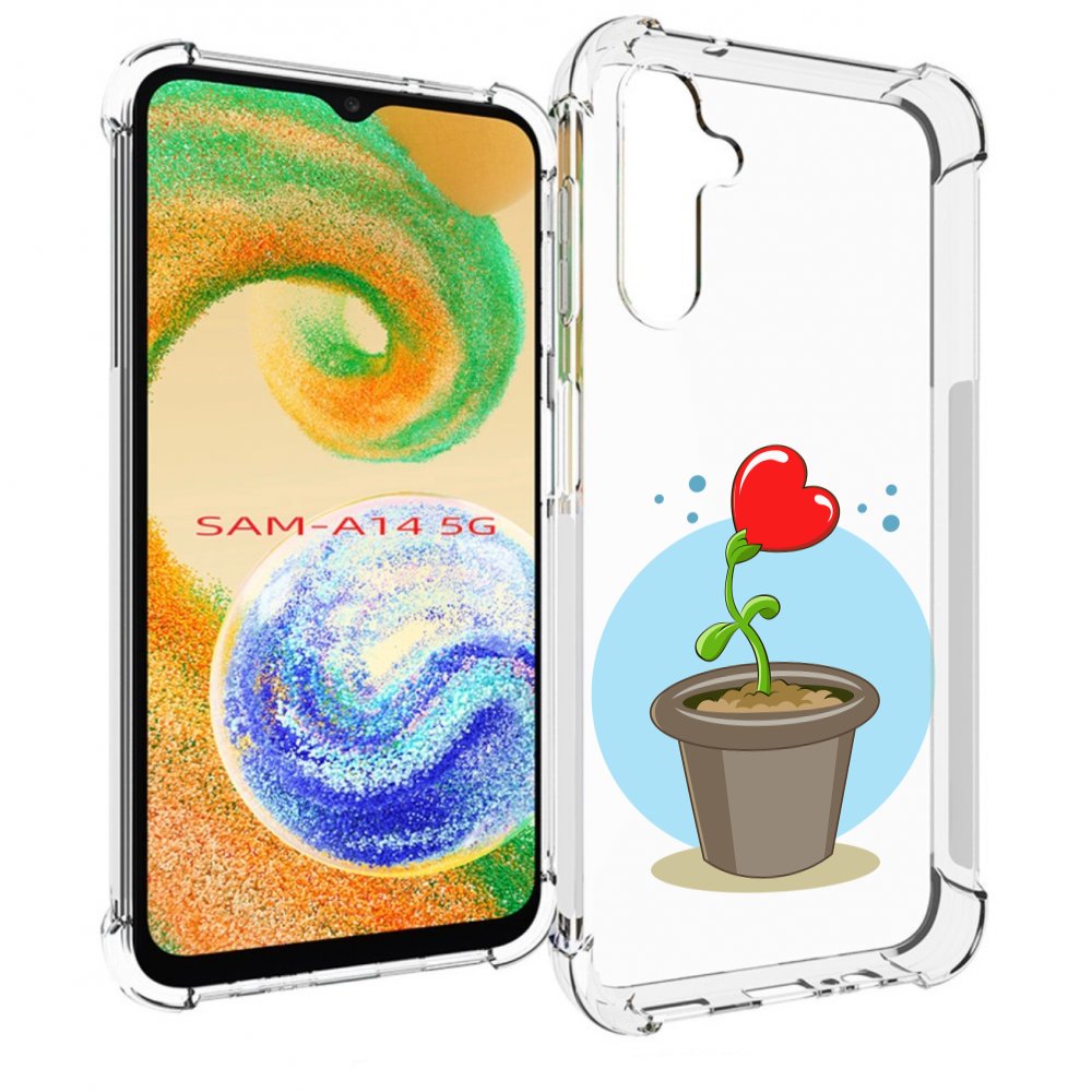 

Чехол MyPads Растение любви 14 февраля для Samsung Galaxy A14 5G, Прозрачный, Tocco