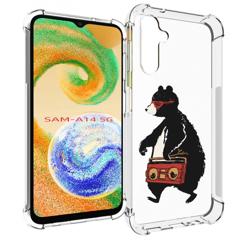 

Чехол MyPads Музыкальный медведь для Samsung Galaxy A14 5G, Прозрачный, Tocco