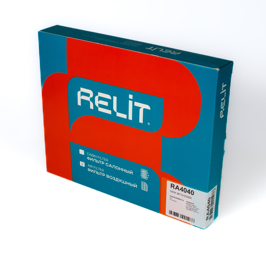 

Фильтр воздушный двигателя RELiT RA4040