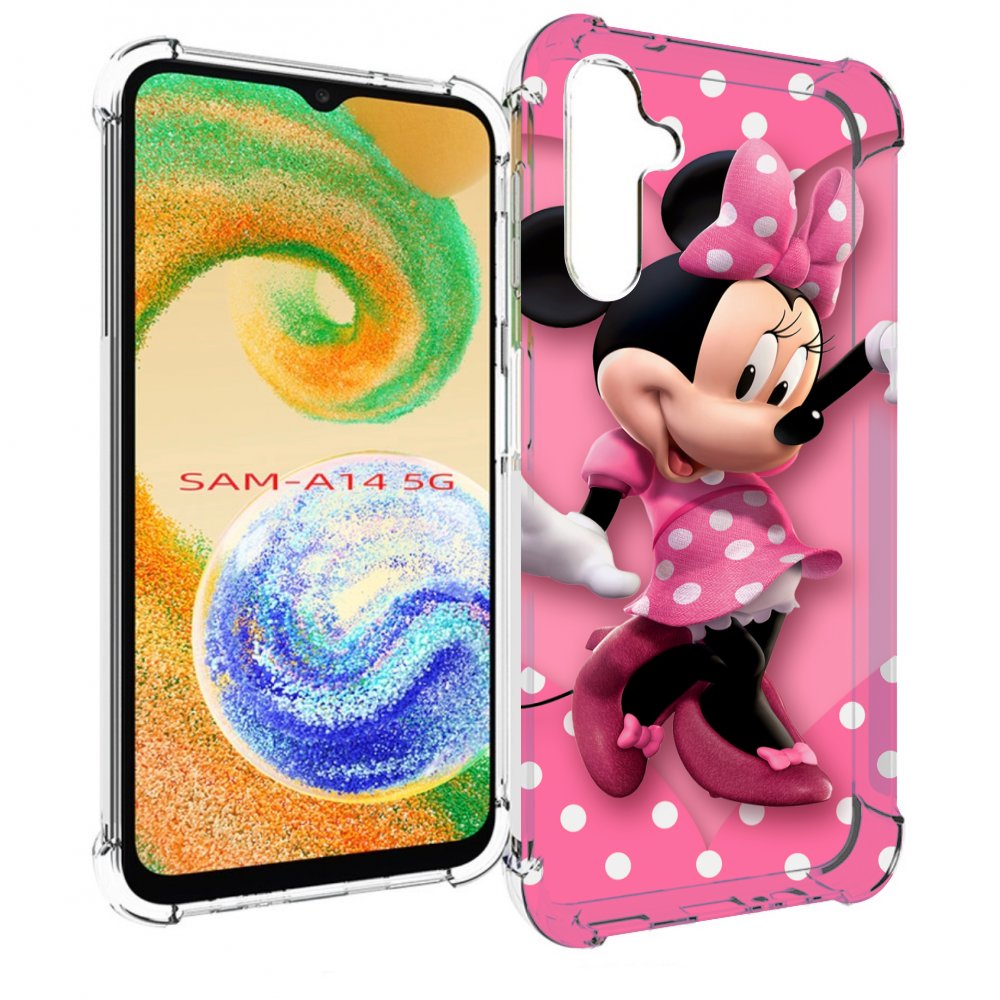 

Чехол MyPads Минни-Маус-в-сердце женский для Samsung Galaxy A14 5G, Прозрачный, Tocco