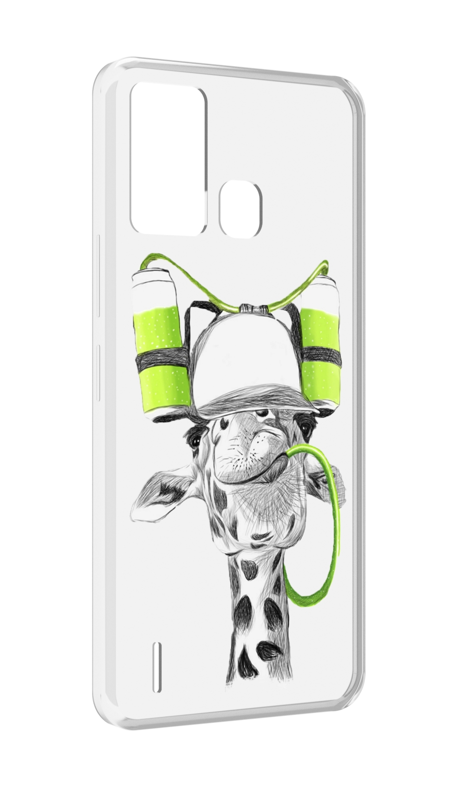 

Чехол MyPads Жираф для ITEL S16 / ITEL Vision 1 Pro, Прозрачный, Tocco