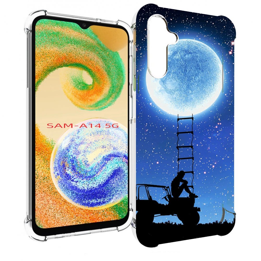 

Чехол MyPads Машина-на-лун для Samsung Galaxy A14 5G, Прозрачный, Tocco