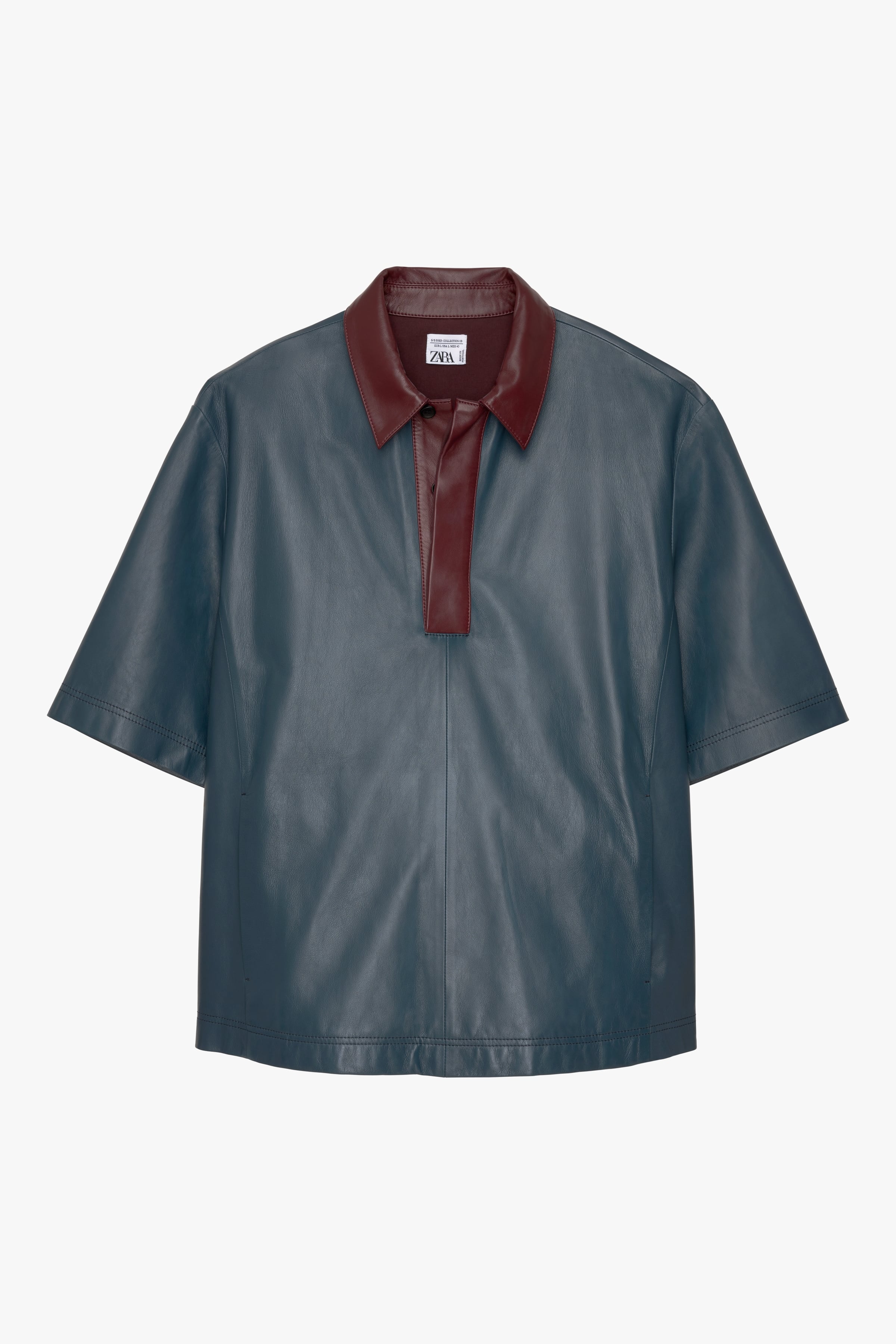 

Рубашка мужская ZARA 05479961 синяя M (доставка из-за рубежа), Синий, 05479961