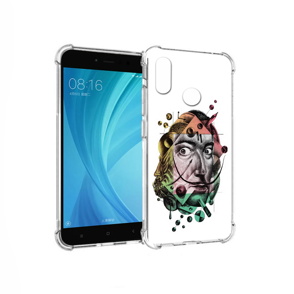 

Чехол MyPads Tocco для Xiaomi Redmi Note 5 разноцветное лицо абстракция (PT113434.311.570), Прозрачный, Tocco