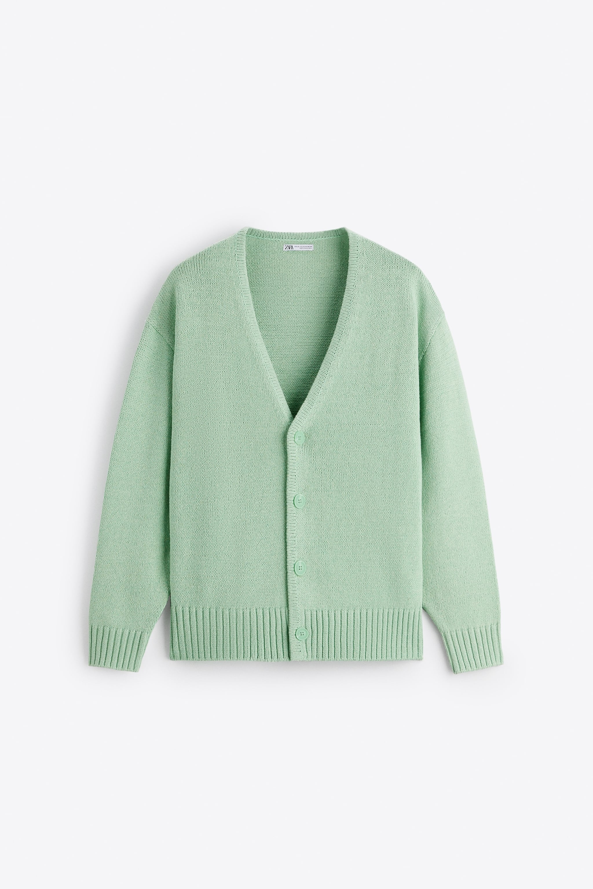 

Кардиган мужской ZARA 03284453 бирюзовый S/M (доставка из-за рубежа), 03284453