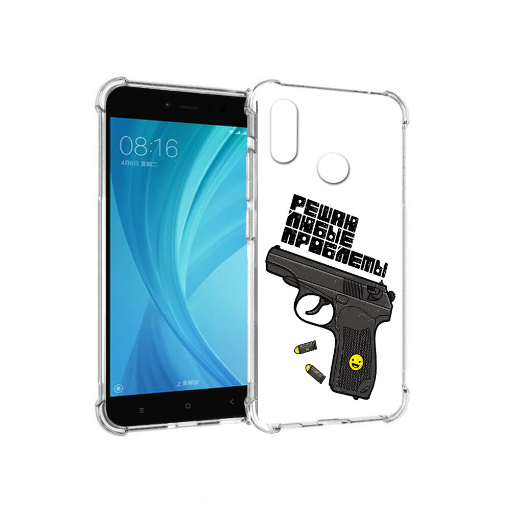 

Чехол MyPads Tocco для Xiaomi Redmi Note 5 пистолет против проблем (PT113434.311.542), Прозрачный, Tocco