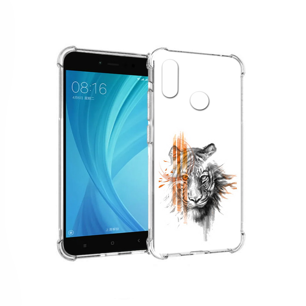 

Чехол MyPads Tocco для Xiaomi Redmi Note 5 огненный тигр (PT113434.311.526), Прозрачный, Tocco