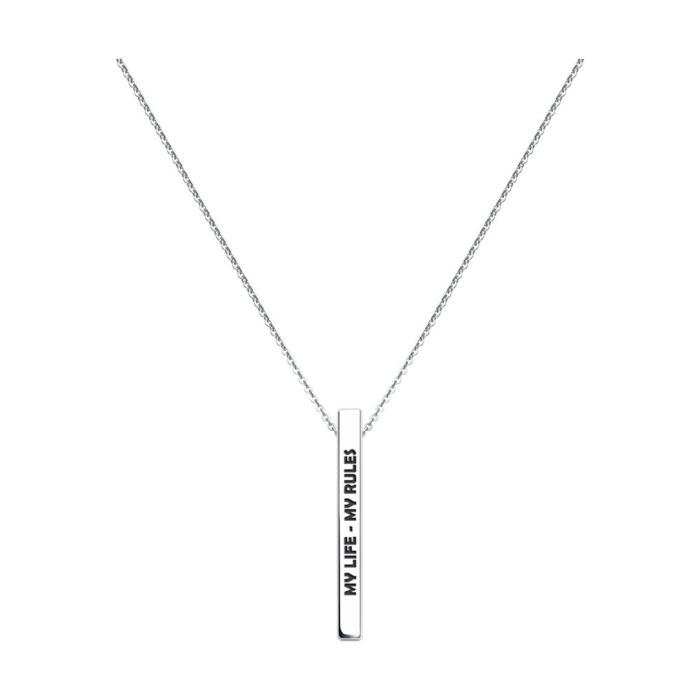 

Колье из серебра 45 см Diamant 94-170-01166-1, эмаль, 94-170-01166-1