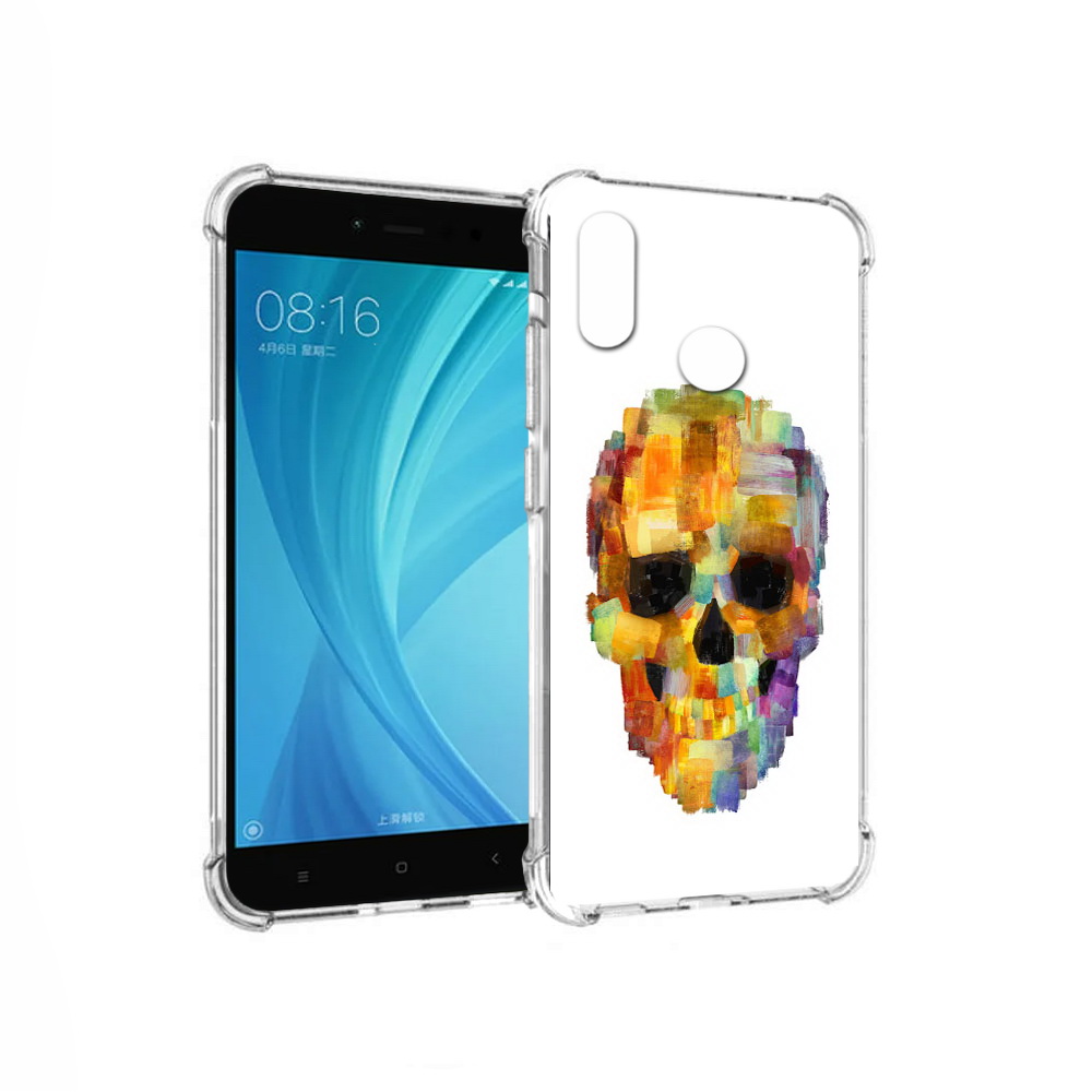 

Чехол MyPads Tocco для Xiaomi Redmi Note 5 нарисованный череп (PT113434.311.516), Прозрачный, Tocco