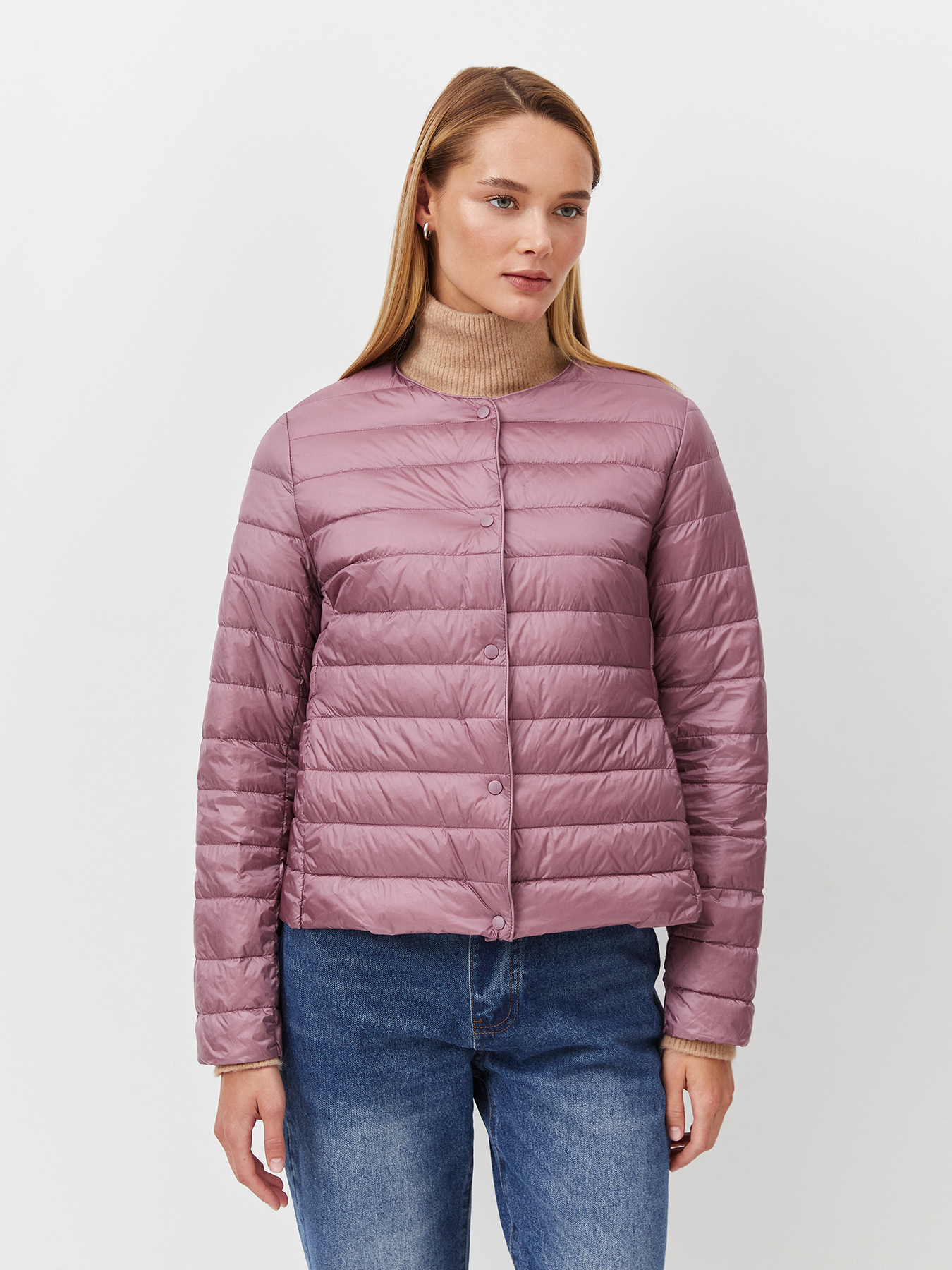 

Куртка женская Just Clothes 443602 фиолетовая 42 RU, Фиолетовый, 443602