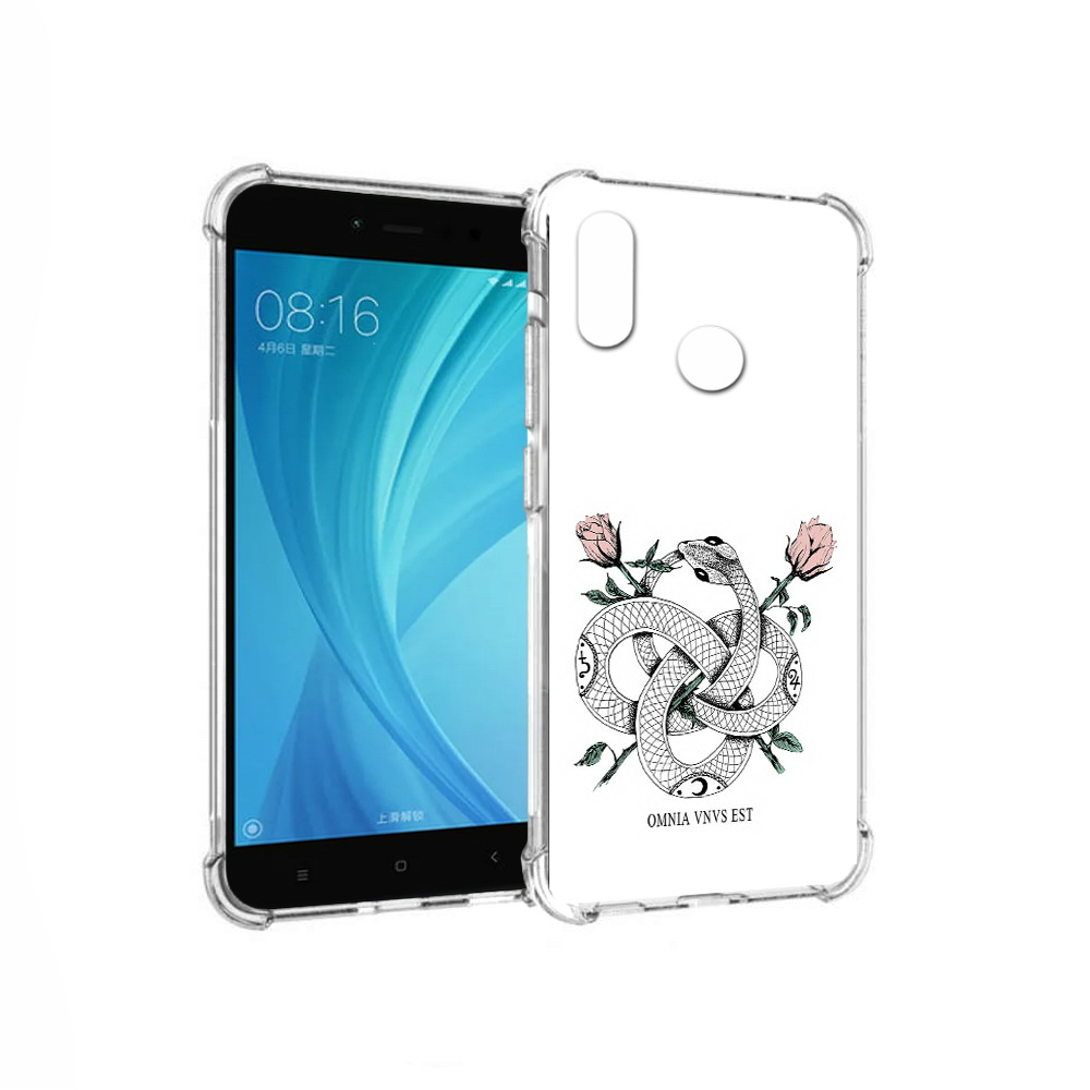 

Чехол MyPads Tocco для Xiaomi Redmi Note 5 нарисованная змея абстракция (PT113434.311.502), Прозрачный, Tocco